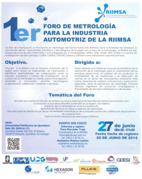 Cartel utilizado para difundir el Foro.