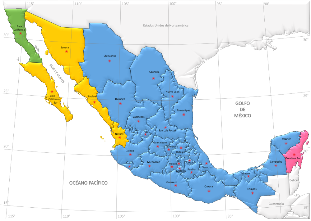 Mapa de méxico