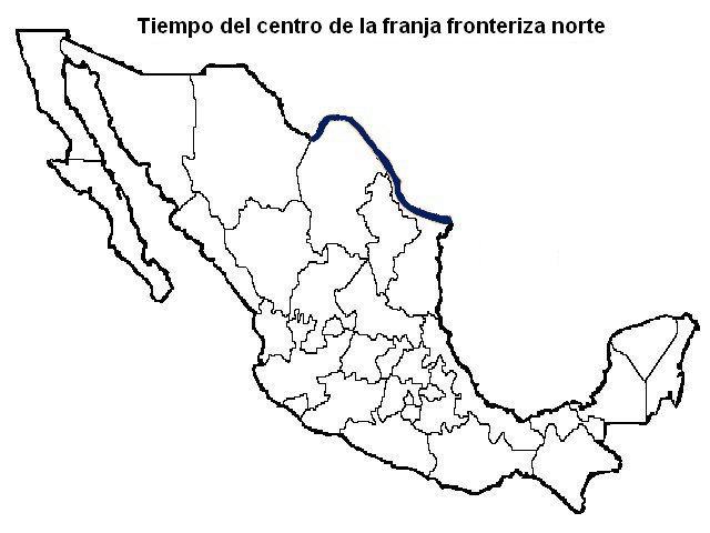 Diferencias horarias mexico